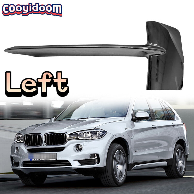 Left side: Suitable for BMW X5 F15 front bumper, pure black premium chrome grille 7325395