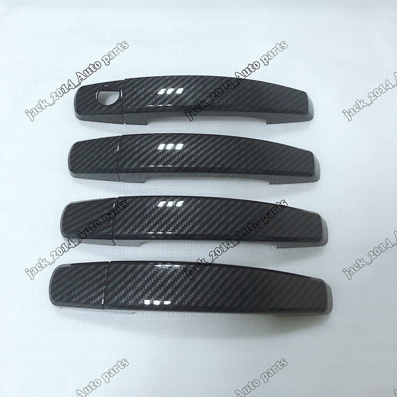 for Chevrolet TRAX 2014-2017 Carbon fiber style side door handle cover trim 8pcs