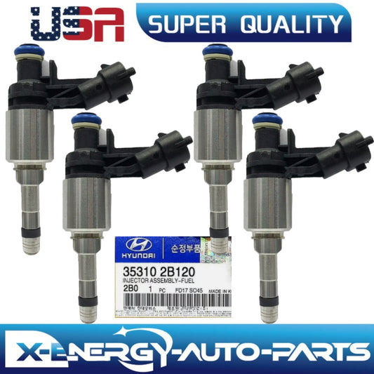 4x Fuel Injector for Hyundai 2013-2017 for Veloster Forte Koup 1.6L 35310-2B120 New