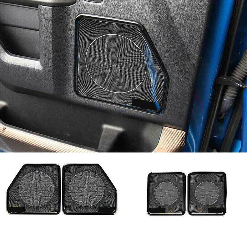 for Ford F-150 2015-20 Black Titanium Inner Door Speaker Frame Cover Trim