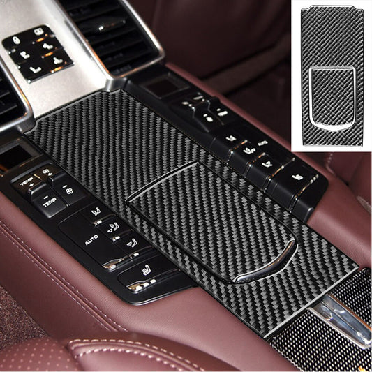 Carbon Fiber Rear for Seat Multimedia Panel Cover Fit for Porsche for Panamera 2010-2016