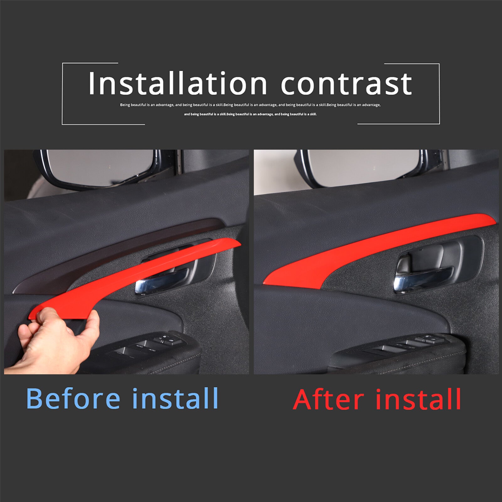 Oak wood trim center control gearshift hood trim panel for the 2022 for Ford Maverick - 23