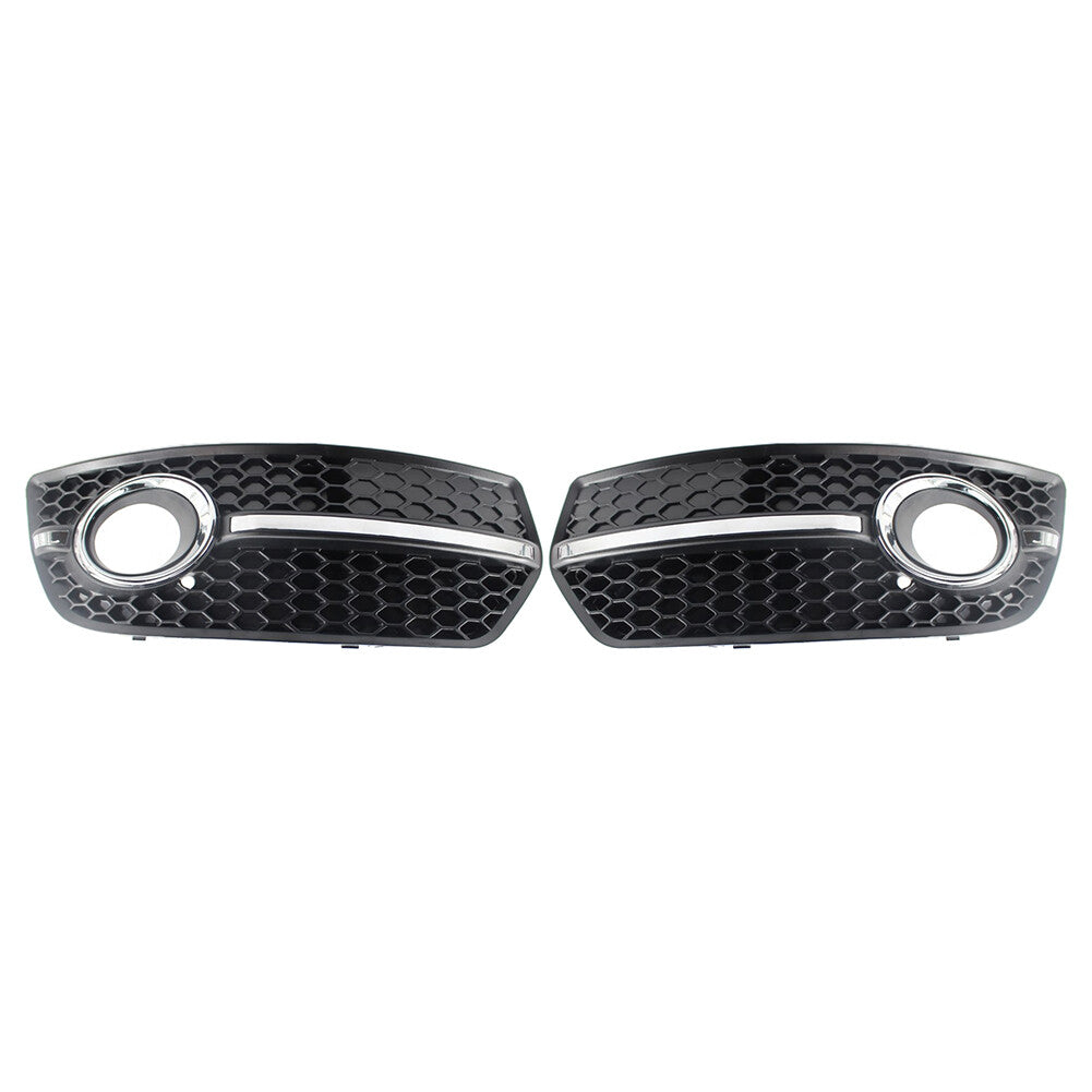 Front Bumper Grill Fog Light Lamp Covers Trim for Audi Q5 2009-2011