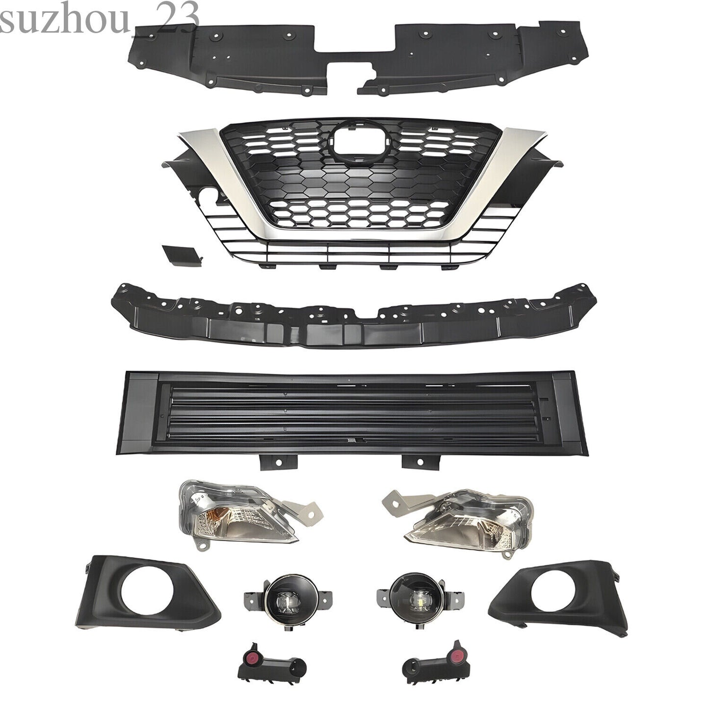 Radiator Grille/Shutter/Bumper Fog light Kit/Support Retainer For Altima 2019-21