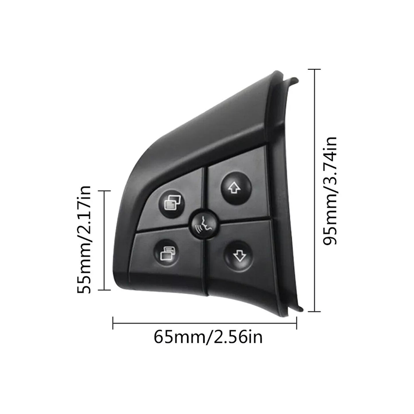 Steering Wheel Control Switch 5 Buttons Black for Benz W164 ML GL CLass 2006-09