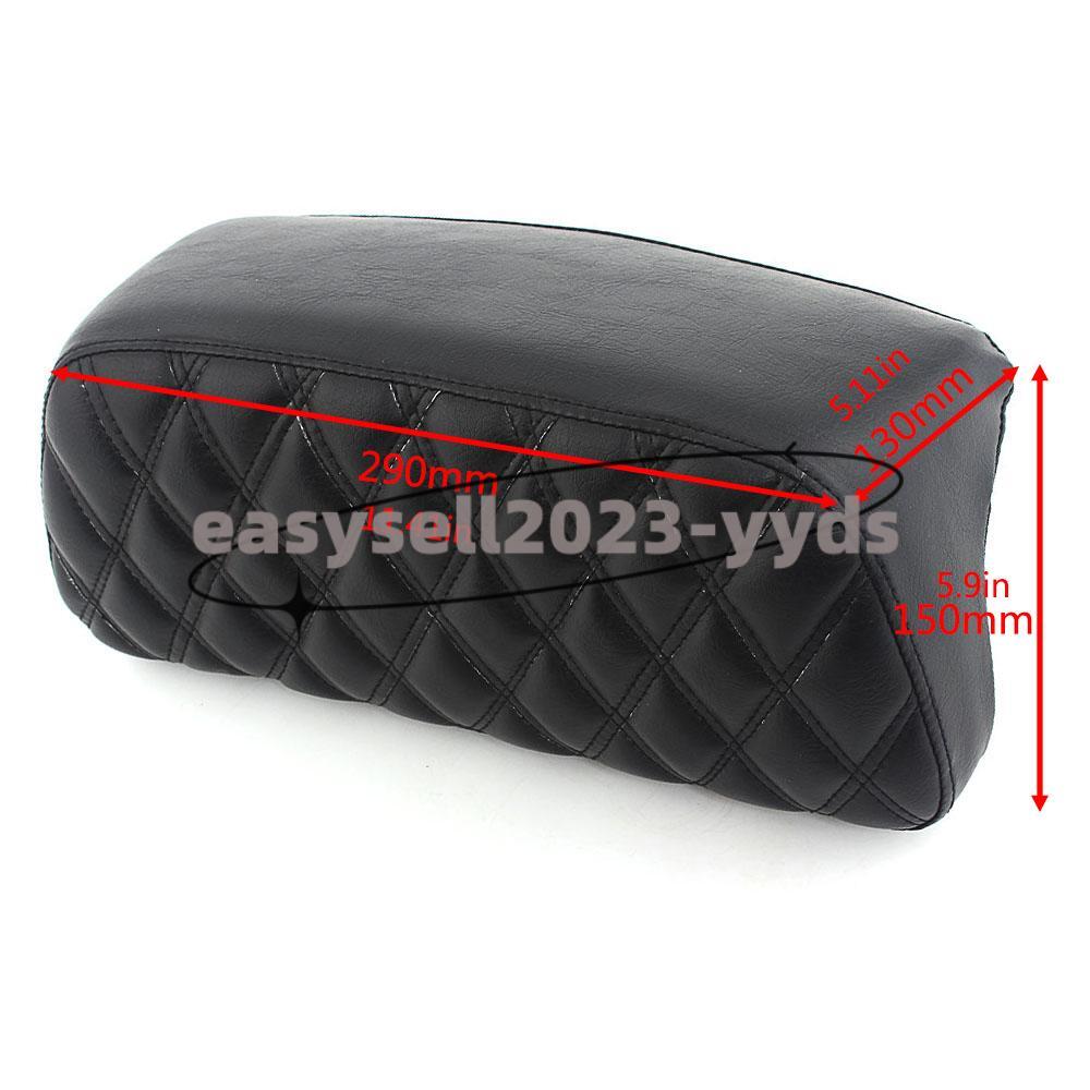 Black Razor Chopped Pack Trunk Backrest Pad for Harley Tour-Pak Touring 2014-Up