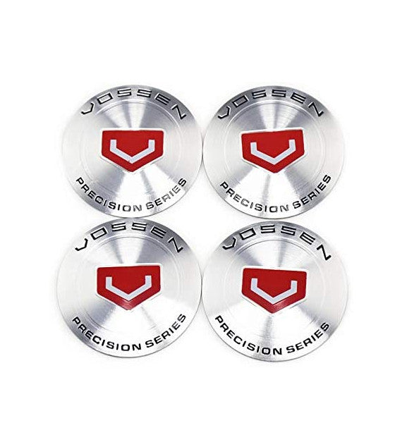 New 4x65mm silver and red wheel decals, rim decals, and rim stickers by Vossen.