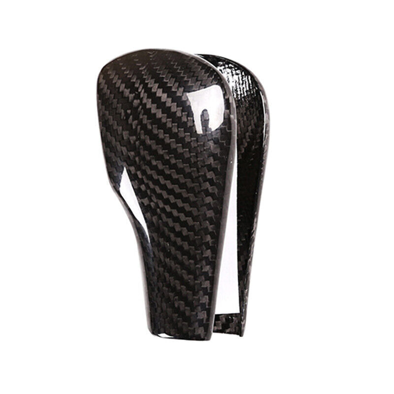 Real Carbon Fiber Gear Shift Knob Head Cover Trim Fit for BMW X3 X5 E60 E83 E90