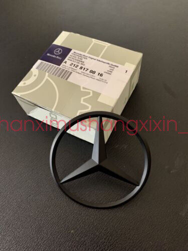 FOR NEW E Class W213 Matte Black Rear Star Badge Emblem W213 AMG E Class