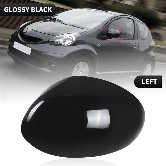 Left Driver Side Mirror Cover Cap Fit for Toyota AYGO 107CC for Citroen C1 2006-2014