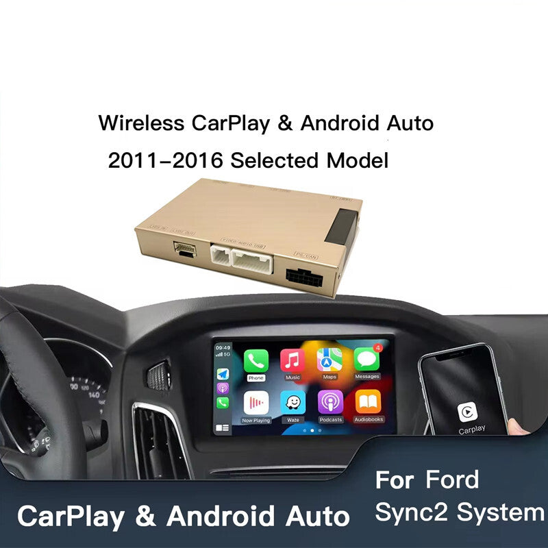 Car Wireless Carplay Android Auto Taurus Decoder box for 11-16 for Ford Sync2 System