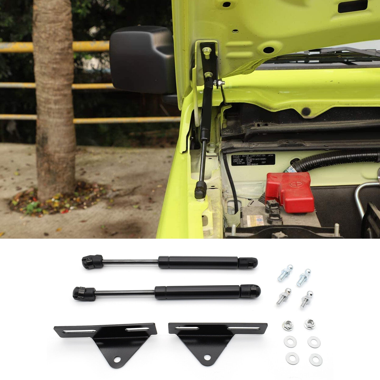 Hood Lift Supports Gas Spring Strut Shock Rod for Suzuki for Jimny JB64W JB74W 18-21
