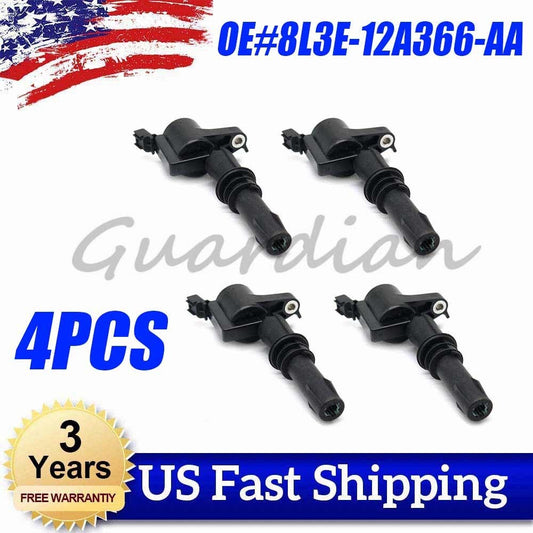 4PCS Ignition Coil 8L3E-12A366-AA for Ford Expedition Explorer 150 250 350 450