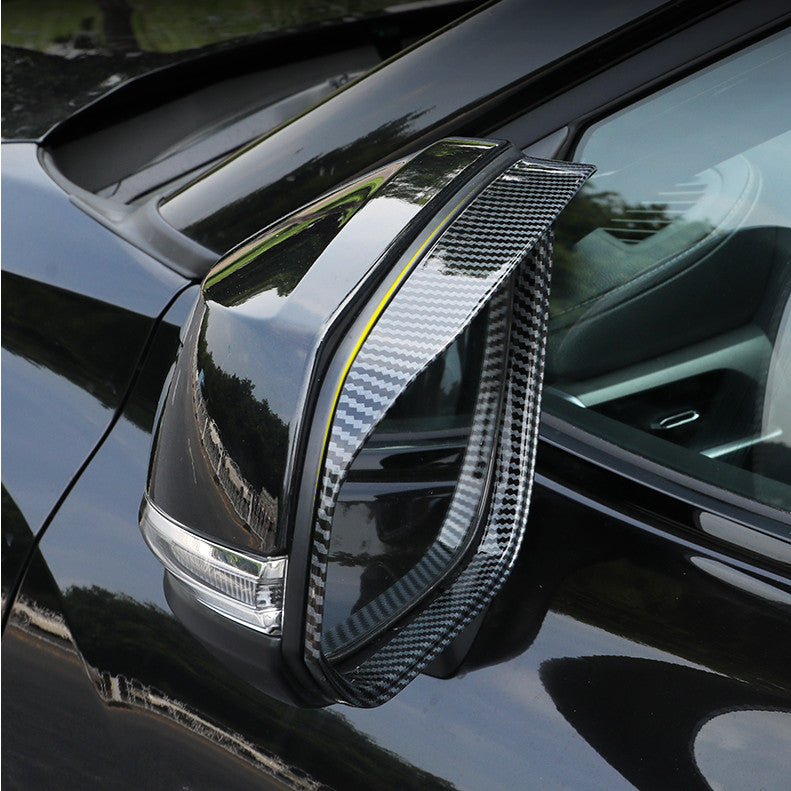 for Toyota Highlander 2020-2024 Carbon Fiber Mirror Rain Eyebrow Cover