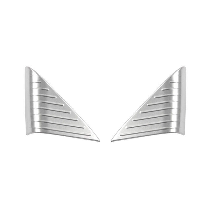 A Post Front Triangle Cover Trim 2 for Nissan Altima Teana 2019-22 Silver Steel