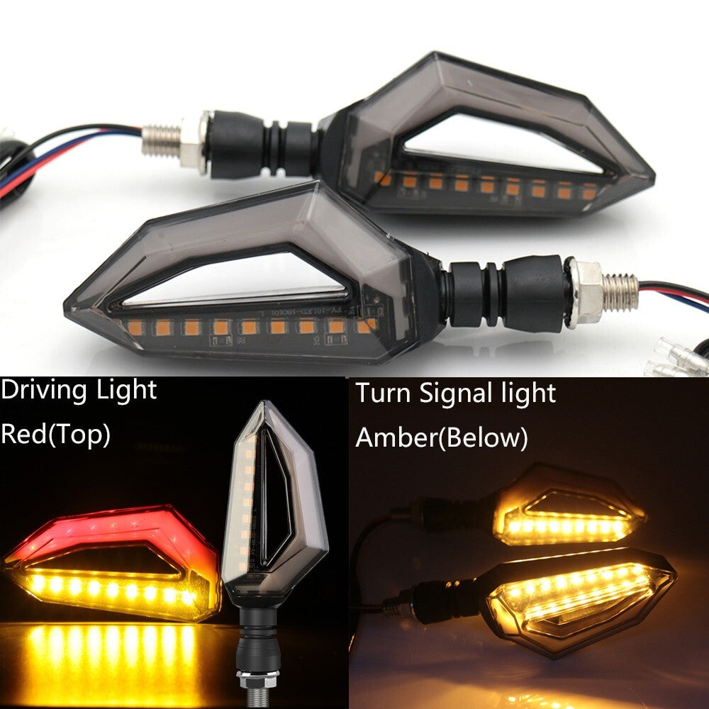 Fit For GSXR600/750 SV650 DL650 2PCS Motorcycle LED Turn Signal Indicator Light