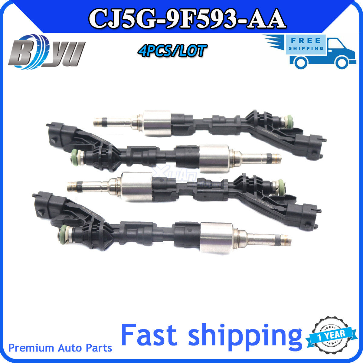 4Pcs New for Ford Escape for Ford Fiesta 1.6L CM5273 Fuel Injector GDI CJ5G-9F593-AA
