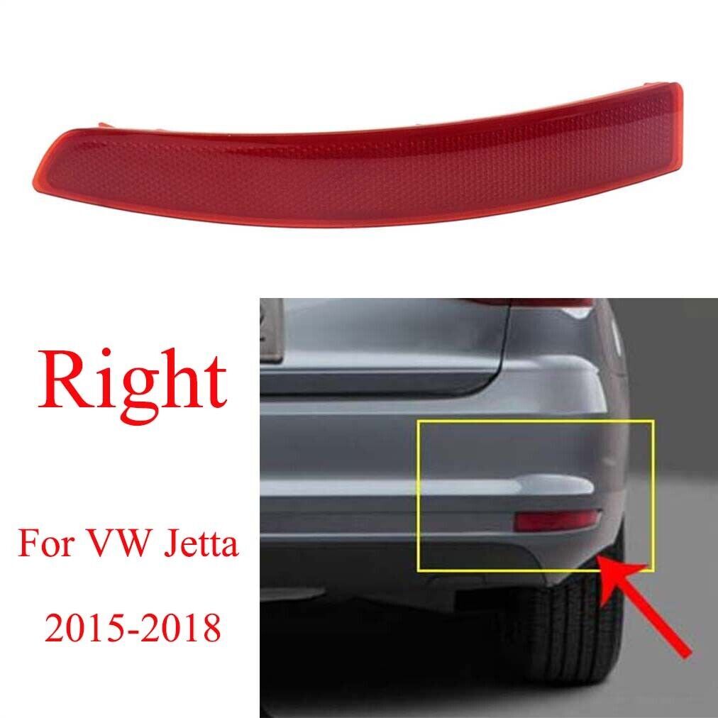 for VW for Jetta Sedan 2015-2018 Right Side Rear Bumper Reflector Light Brake Lamp