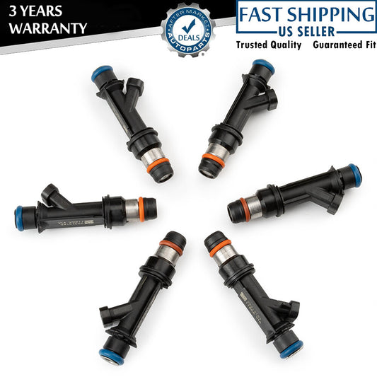 6pcs NEW Fuel Injectors 25313185 For 2002-2004 for Chevy Trailblazer for GMC Envoy 4.2L