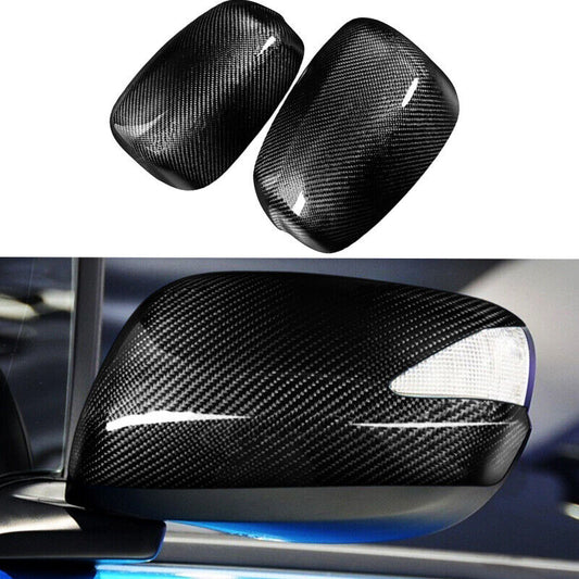 Pair Real Carbon Fiber Car Side Mirror Cover Caps Fit for Honda 2008 2009-2013
