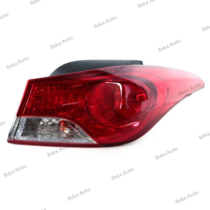 Left for Hyundai for Elantra 2011 - 2013: Exterior taillight assembly and brake light.