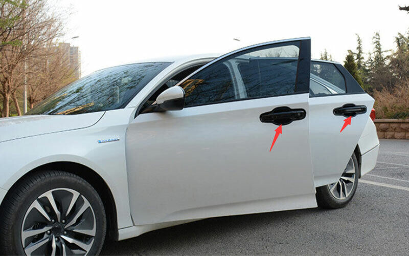 8P for Honda Accord 10th 2018-2022 Gloss Black Car Outside Door Bowl Cover Trim
