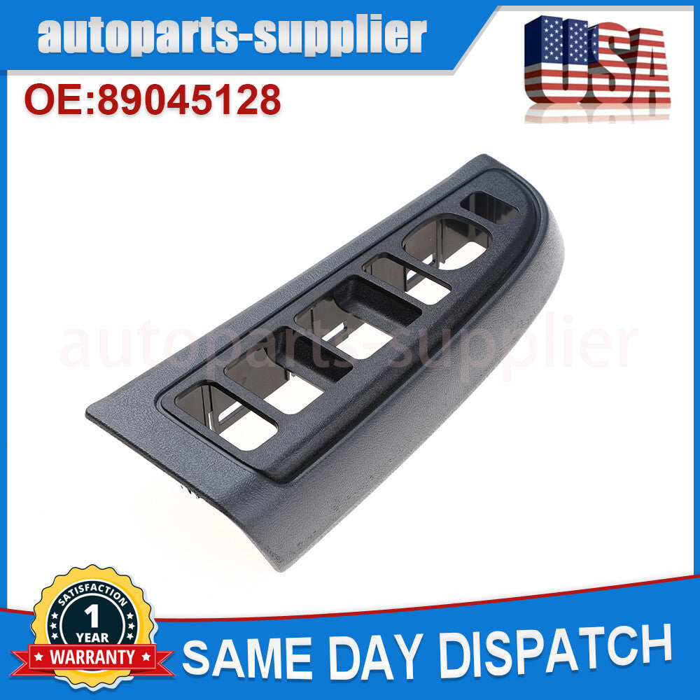 Master Window Switch Bezel for Chevrolet Silverado for GMC for Sierra 1500 2500 3500 (Left Side)