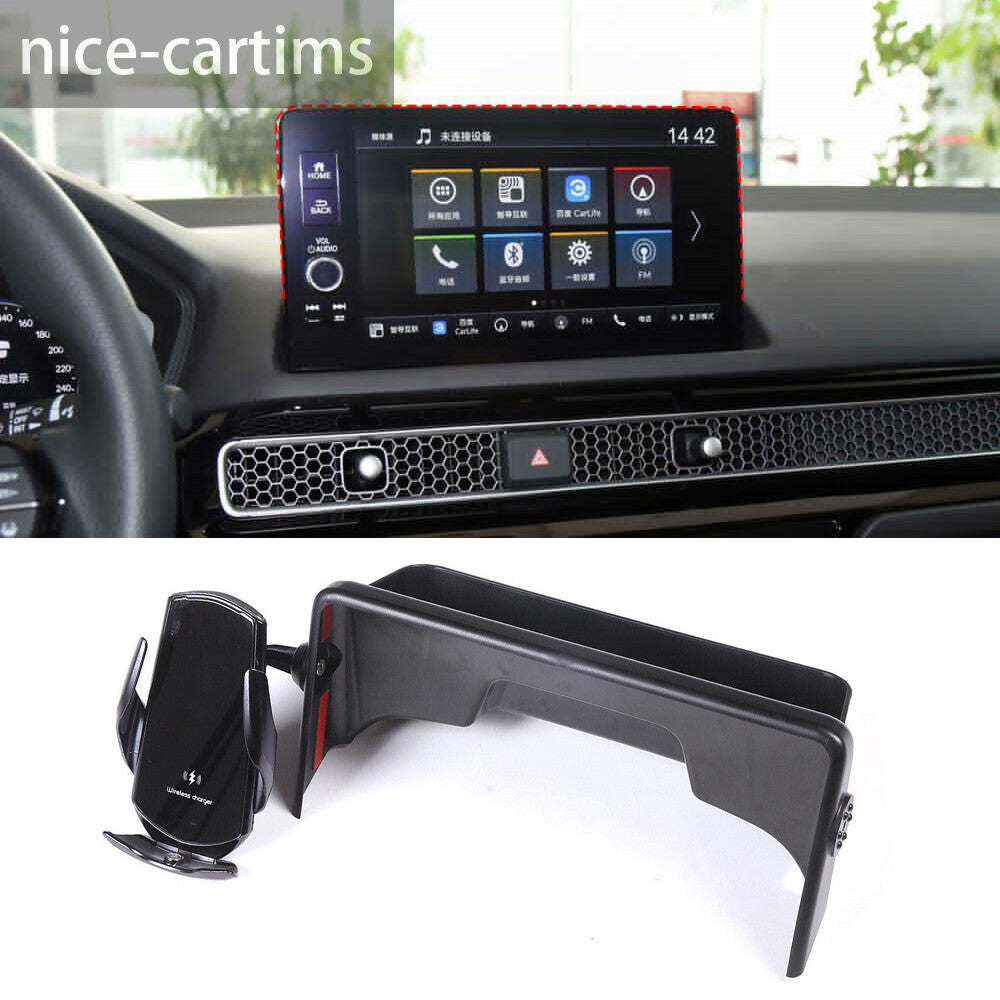 Navigation Storage Box With Wireless Charger Phone Holder for Honda for Civic 2022+