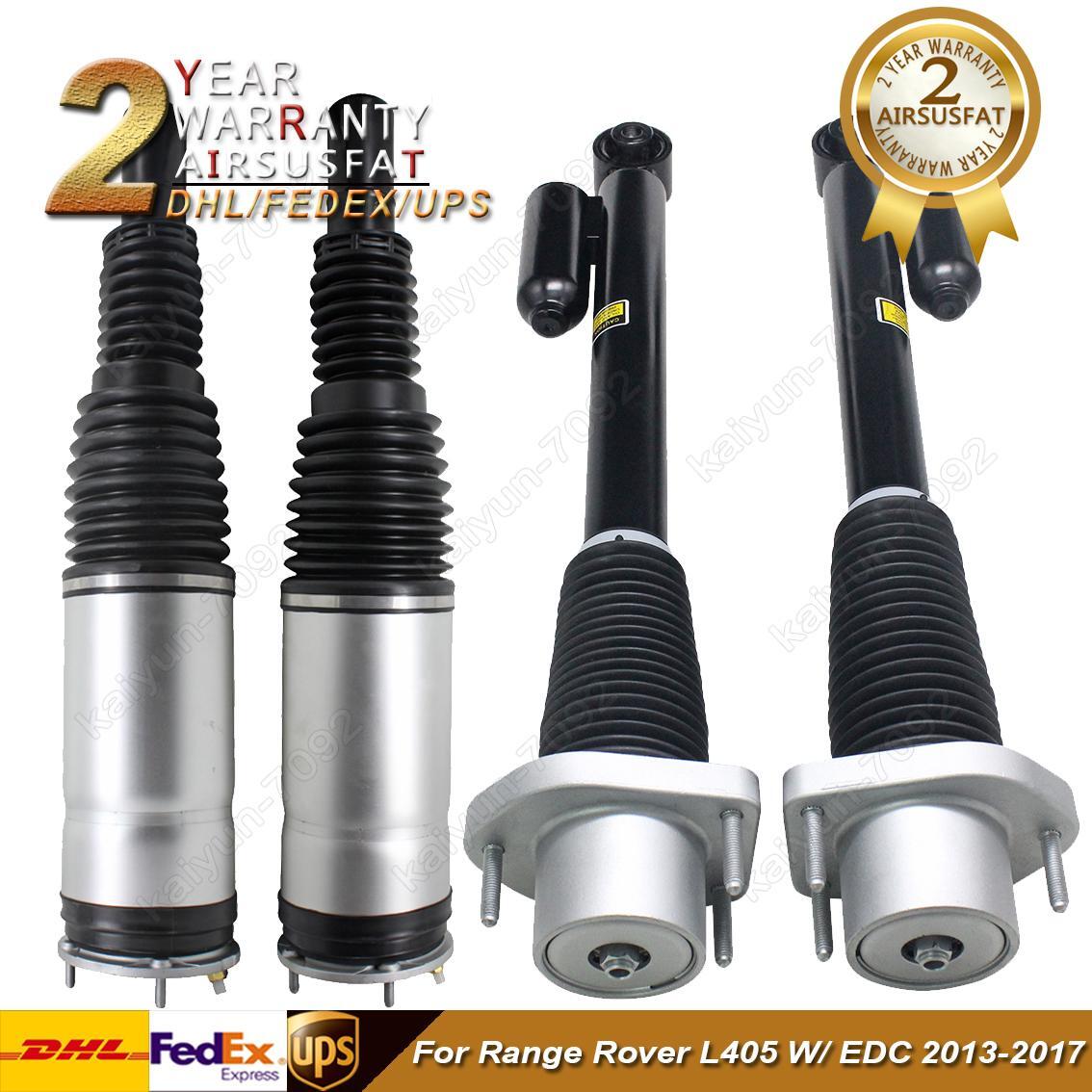 4pcs Front Rear Air Suspension Shock for Land Rover for Range Rover L405 W/EDC 13-17