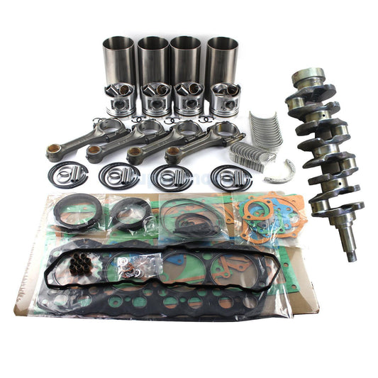 C3.4-T Engine Rebuild kit w/ Crankshaft Conrod Gasket Piston Bearings For CAT
