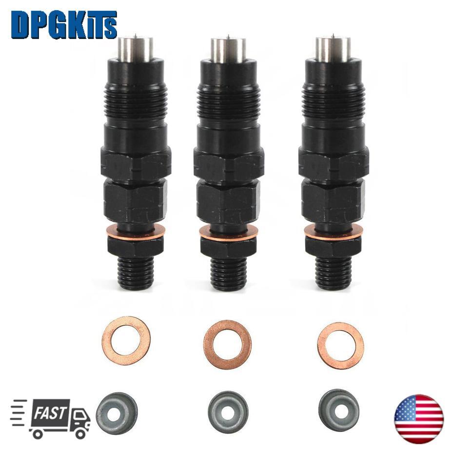 3x Fuel Injector 16001-53000 For Kubota RTV900G RTV900T ZD18 ZD21 ZD221 ZD321 US