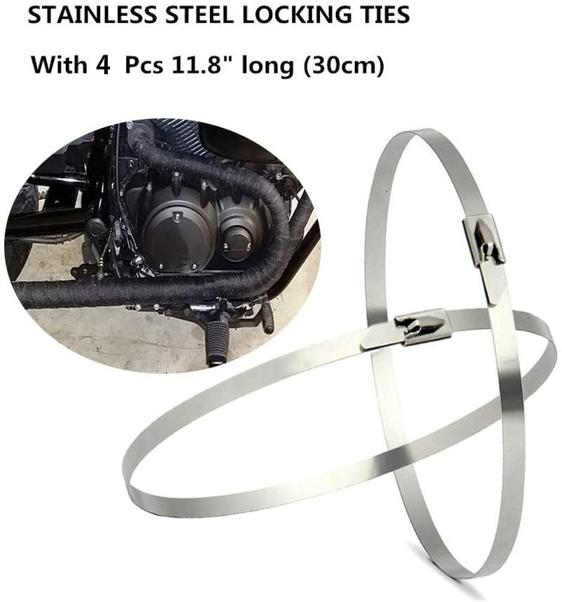 Exhaust pipe heat insulation cloth roller head heat wrapping trap suitable for motorcycles
