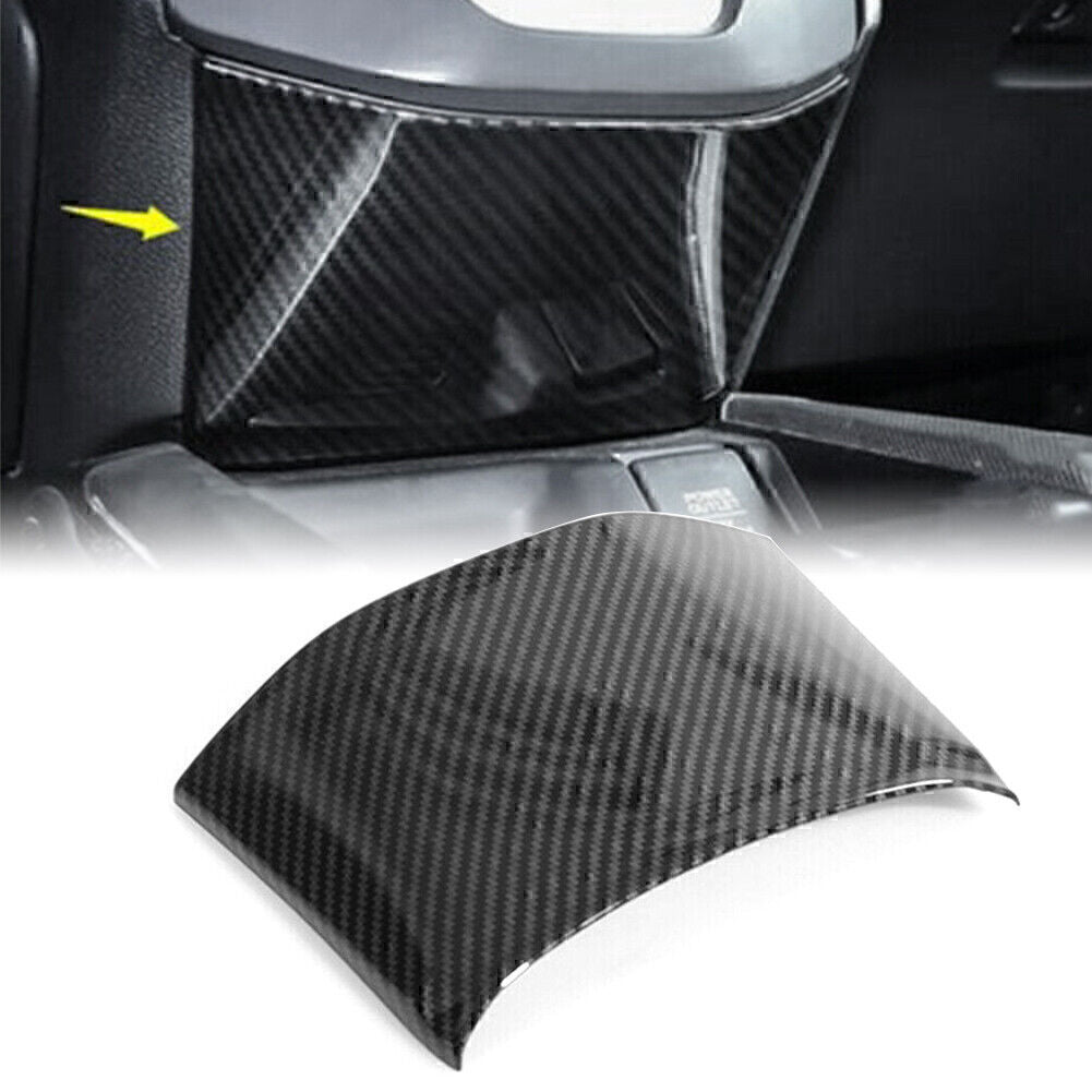 1x Carbon Fiber Central Console Gear Box Cover Trim for Honda CR-V CRV 2017-2019