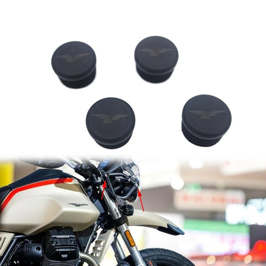 Fits For MOTO GUZZI V85TT Frame Hole Cover Caps Plug Decorative Frame Cap Set