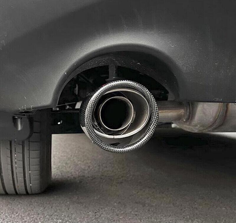 for Toyota Venza 2021-24 Carbon Fiber Rear Muffler Exhaust Tip Finisher Trim 2X
