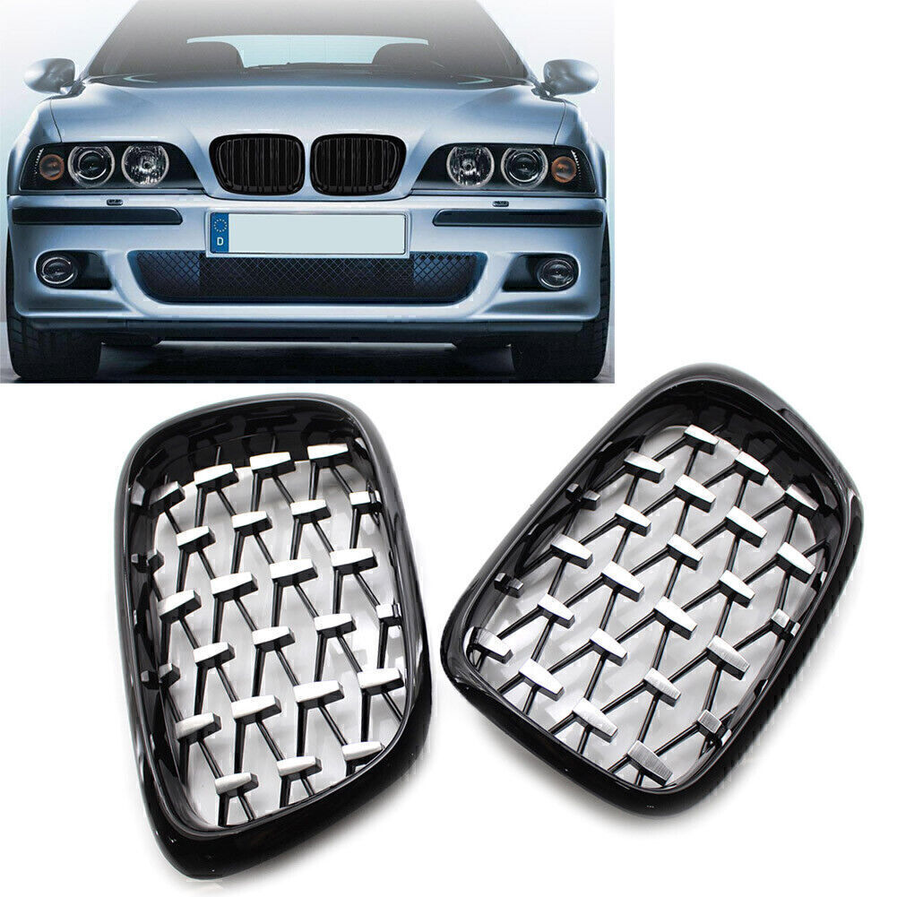 Diamond Meteor Latest Style Front Kidney Grilles Fit for BMW E39 5-Series 1999-2003