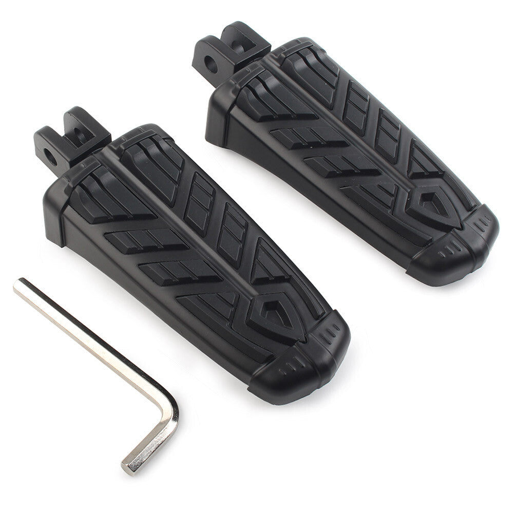2x Foot Pegs Footrests Footpegs for Honda CBR900RR Interceptor VFR800 Black Bike