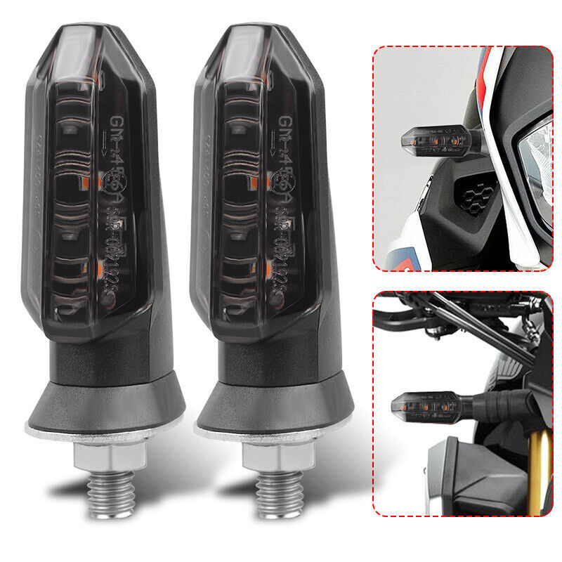 2X Motorcycle LED Turn Signals Blinker Light Indicator Amber for Kawasaki for Yamaha