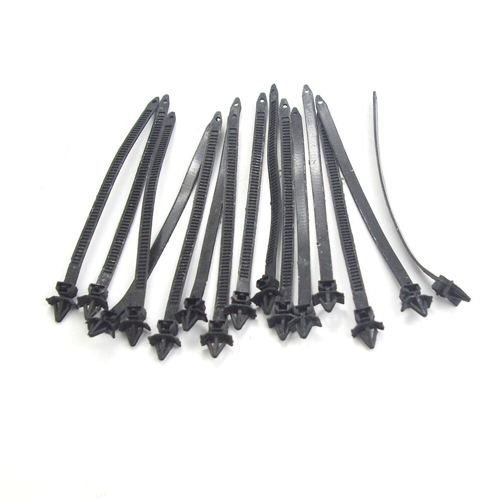 40Pcs for Mazda for Honda Ties Releasable Nylon Cable Strap Push Mount Wire 7mm Hole