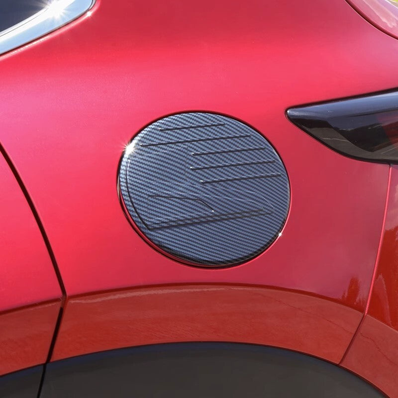 Carbon Fiber Gas Tank Cover Trims Protector for Mazda CX-30 2020 Car Aessories