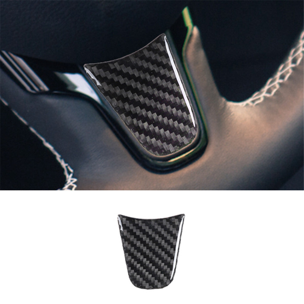 Steering Wheel Trim Panel Cover Carbon Fiber Interior for Chrysler 300 2015-2017