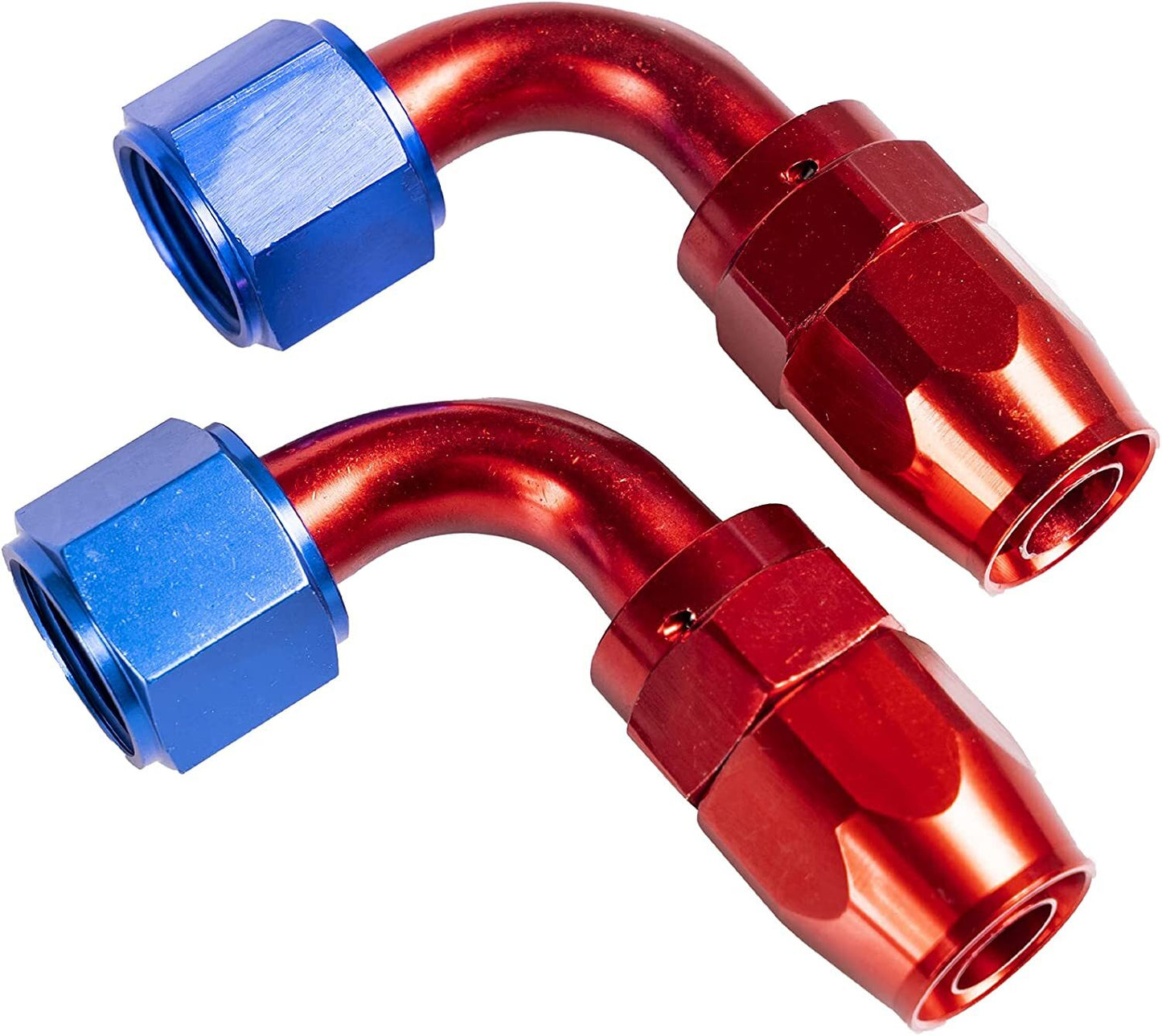 2-Piece AN6 Universal 90-Degree Rotary Hose End Fitting Adapters for Fuel CPE Hose US