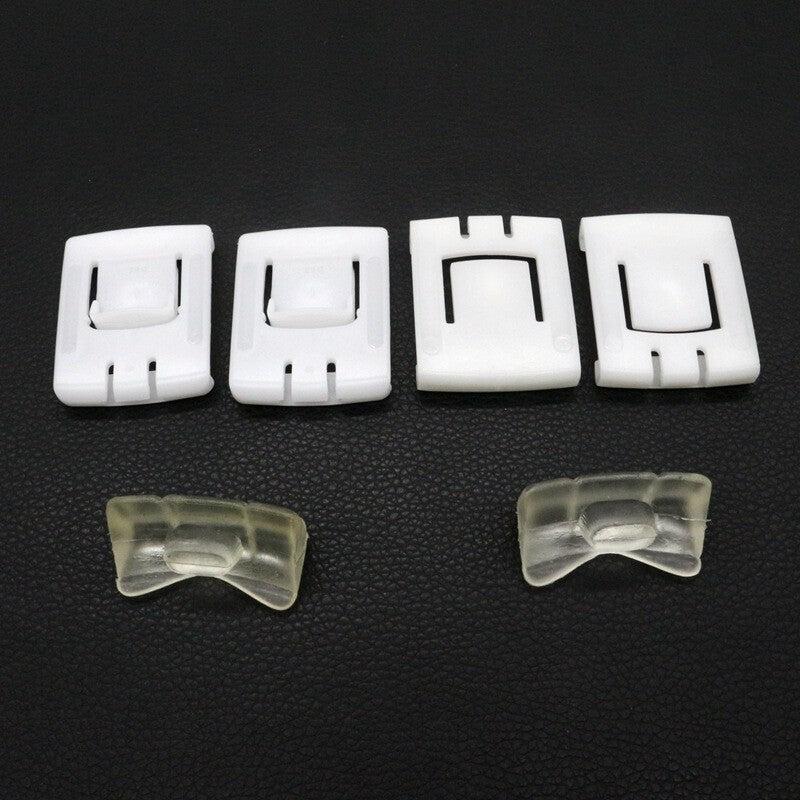 Two new sets of for seat guide rails, slide rails, guide rail clips, and sliders suitable for Volkswagen MK1, MK2, MK3, and for Golf models.