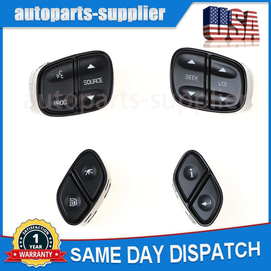 4 Steering wheel radio volume control switch buttons for Chevrolet for GMC for Cadillac