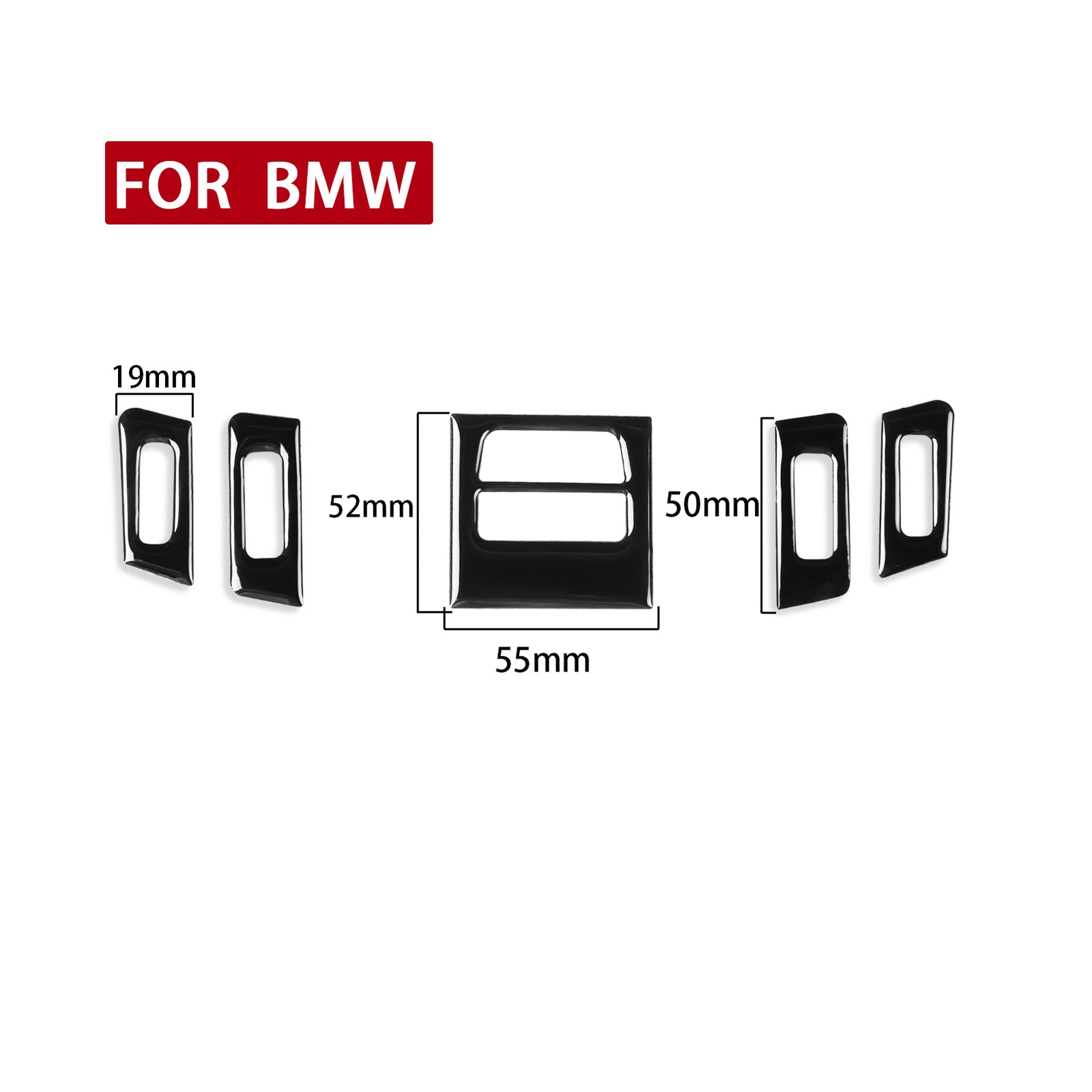 Glossy Black Air Vent Outlet Cover Trim for BMW 3 Series E90 E92 E93 2005-2012