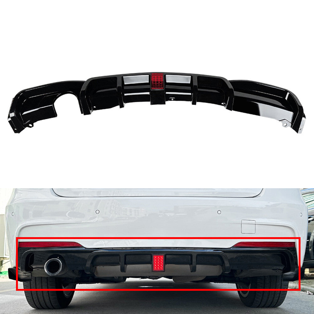Rear Bumper Protector Spoiler Lip for BMW 3 Series F30 F31 F35 M Sport 12-19 14