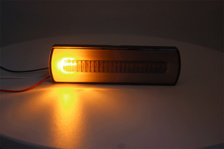 2-piece LED reverse stop brake flow turn signal taillight strip truck trailer-