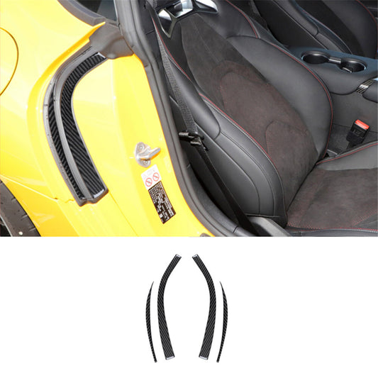 4Pcs Carbon Fiber Side Door Bumper Protector Cover Trim for Toyota Supra A90