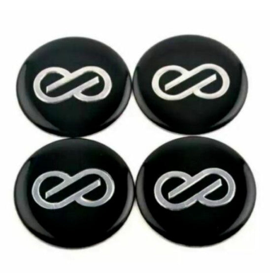 New 4x45mm Enkei Black Wheel Stickers, Rim Stickers, and Rays