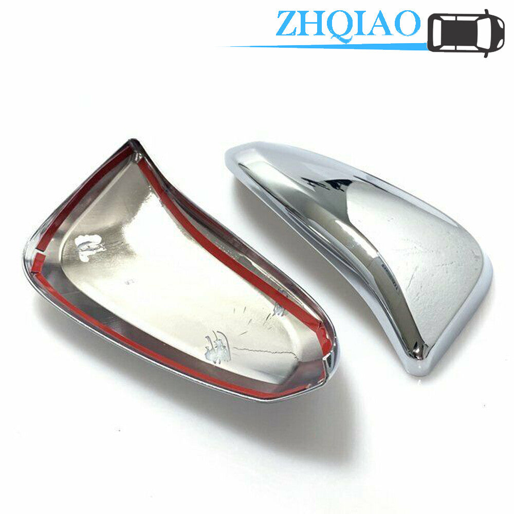 Pair Chrome Side Door Half Mirror Cover Trim Fits for Toyota RAV4 2013-2018